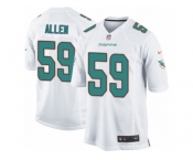 Men Nike Miami Dolphins #59 Chase Allen Game White NFL Jersey