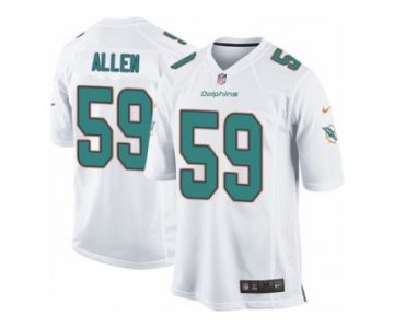 Men Nike Miami Dolphins #59 Chase Allen Game White NFL Jersey