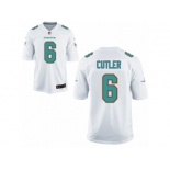 Men Nike Miami Dolphins #6 Jay Cutler Game White NFL Jersey