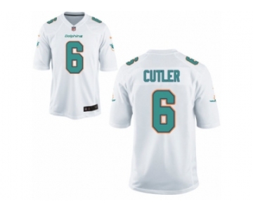 Men Nike Miami Dolphins #6 Jay Cutler Game White NFL Jersey