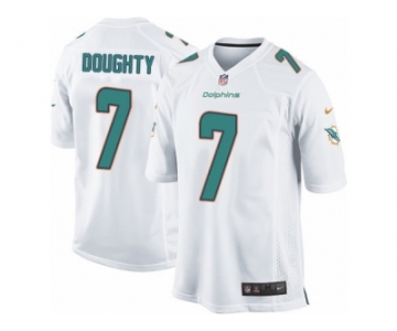 Men Nike Miami Dolphins #7 Brandon Doughty Game White NFL Jersey