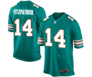 Men's Miami Dolphins #14 Ryan Fitzpatrick Game Aqua Green Alternate Football Jersey