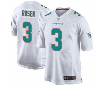 Men's Miami Dolphins #3 Josh Rosen Game White Football Jersey