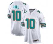 Men's Nike Miami Dolphins #10 Hill Game White NFL Jersey