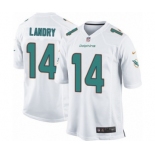 Men's Nike Miami Dolphins #14 Jarvis Landry Game White NFL Jersey