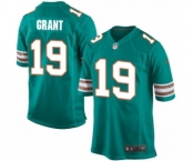 Men's Nike Miami Dolphins #19 Jakeem Grant Game Aqua Green Alternate NFL Jersey