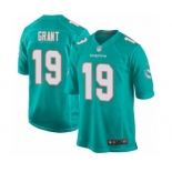 Men's Nike Miami Dolphins #19 Jakeem Grant Game Aqua Green Team Color NFL Jersey