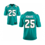 Men's Nike Miami Dolphins #25 Xavien Howard Game Green Team Color NFL Jersey