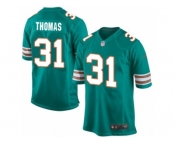 Men's Nike Miami Dolphins #31 Michael Thomas Game Aqua Green Alternate NFL Jersey