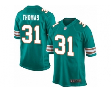 Men's Nike Miami Dolphins #31 Michael Thomas Game Aqua Green Alternate NFL Jersey