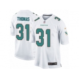 Men's Nike Miami Dolphins #31 Michael Thomas Game White NFL Jersey