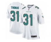 Men's Nike Miami Dolphins #31 Michael Thomas Game White NFL Jersey