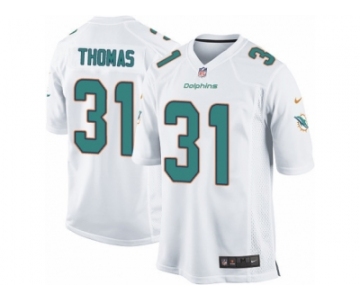 Men's Nike Miami Dolphins #31 Michael Thomas Game White NFL Jersey