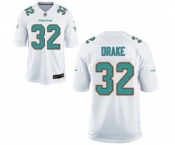 Men's Nike Miami Dolphins #32 Kenyan Drake Game White NFL Jersey