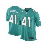 Men's Nike Miami Dolphins #41 Byron Maxwell Game Aqua Green Team Color NFL Jersey