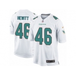 Men's Nike Miami Dolphins #46 Neville Hewitt Game White NFL Jersey