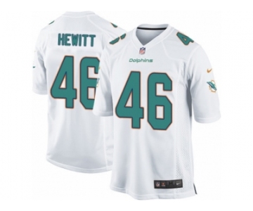 Men's Nike Miami Dolphins #46 Neville Hewitt Game White NFL Jersey