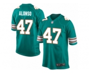 Men's Nike Miami Dolphins #47 Kiko Alonso Game Aqua Green Alternate NFL Jersey