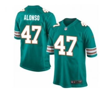 Men's Nike Miami Dolphins #47 Kiko Alonso Game Aqua Green Alternate NFL Jersey