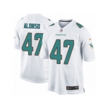 Men's Nike Miami Dolphins #47 Kiko Alonso Game White NFL Jersey