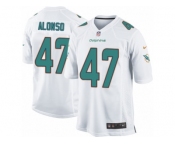 Men's Nike Miami Dolphins #47 Kiko Alonso Game White NFL Jersey