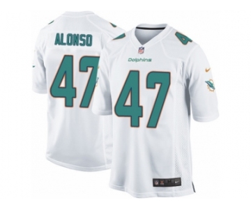 Men's Nike Miami Dolphins #47 Kiko Alonso Game White NFL Jersey