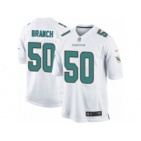 Men's Nike Miami Dolphins #50 Andre Branch Game White NFL Jersey