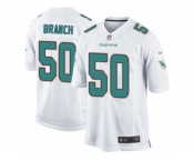 Men's Nike Miami Dolphins #50 Andre Branch Game White NFL Jersey