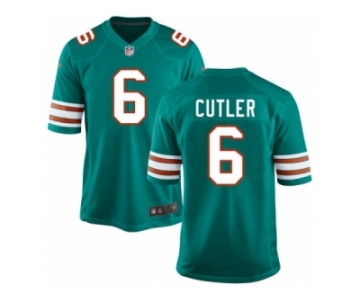 Men's Nike Miami Dolphins #6 Jay Cutler Game Aqua Green Alternate NFL Jersey