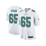 Men's Nike Miami Dolphins #65 Anthony Steen Game White NFL Jersey