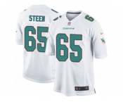 Men's Nike Miami Dolphins #65 Anthony Steen Game White NFL Jersey