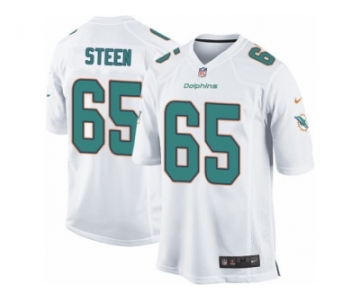 Men's Nike Miami Dolphins #65 Anthony Steen Game White NFL Jersey