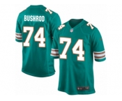 Men's Nike Miami Dolphins #74 Jermon Bushrod Game Aqua Green Alternate NFL Jersey