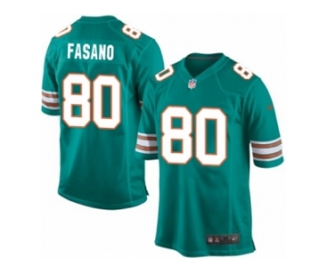 Men's Nike Miami Dolphins #80 Anthony Fasano Game Aqua Green Alternate NFL Jersey