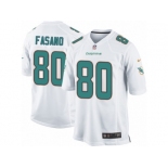 Men's Nike Miami Dolphins #80 Anthony Fasano Game White NFL Jersey