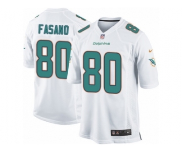 Men's Nike Miami Dolphins #80 Anthony Fasano Game White NFL Jersey