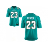 Mne Miami Dolphins #23 Adrian Foster Aqua Green Game Jersey