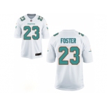 Mne Miami Dolphins #23 Adrian Foster Aqua White Game Jersey