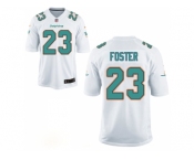 Mne Miami Dolphins #23 Adrian Foster Aqua White Game Jersey