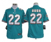 nike nfl jerseys miami dolphins #22 bush green Game Jersey