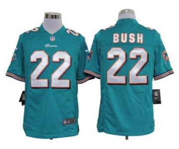 nike nfl jerseys miami dolphins #22 bush green Game Jersey