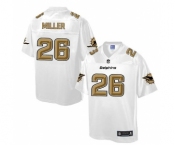 nike nfl jerseys miami dolphins #26 miller Pro Line White[game]