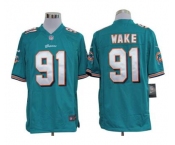 nike nfl jerseys miami dolphins #91 wake green Game Jersey