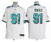 nike nfl jerseys miami dolphins #91 wake white[game]