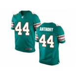 Men Nike Miami Dolphins #44 Stephone Anthony Elite Aqua Green Alternate NFL Jersey