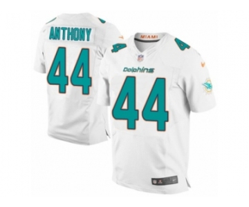 Men Nike Miami Dolphins #44 Stephone Anthony Elite White NFL Jersey