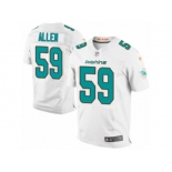 Men Nike Miami Dolphins #59 Chase Allen Elite White NFL Jersey