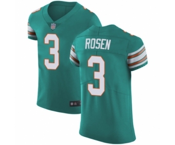 Men's Miami Dolphins #3 Josh Rosen Aqua Green Alternate Vapor Untouchable Elite Player Football Jersey