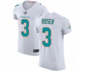 Men's Miami Dolphins #3 Josh Rosen White Vapor Untouchable Elite Player Football Jersey