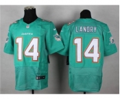 Men's Nike Miami Dolphins #14 Jarvis Landry Elite Aqua Green Team Color NFL Jersey